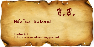 Nász Botond névjegykártya