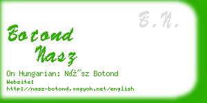 botond nasz business card